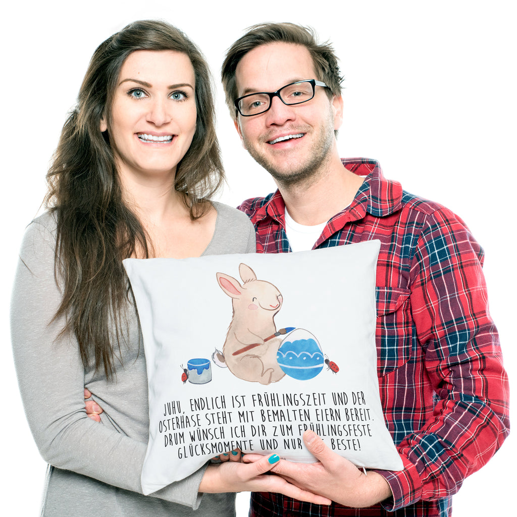 40x40 Kissen Hase Marienkäfer Kissenhülle, Kopfkissen, Sofakissen, Dekokissen, Motivkissen, Ostern, Osterhase, Ostergeschenke, Osternest, Osterdeko, Geschenk zu Ostern, Ostergrüße, Ostereier, Frühlingsgrüße, Eier bemalen, Picknicken, Frühling, Frühlingsgefühle, Hase