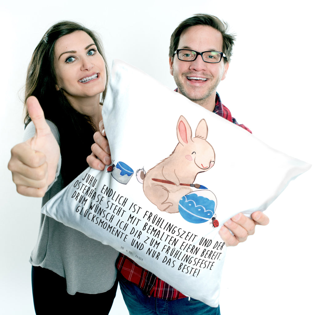 40x40 Kissen Hase Marienkäfer Kissenhülle, Kopfkissen, Sofakissen, Dekokissen, Motivkissen, Ostern, Osterhase, Ostergeschenke, Osternest, Osterdeko, Geschenk zu Ostern, Ostergrüße, Ostereier, Frühlingsgrüße, Eier bemalen, Picknicken, Frühling, Frühlingsgefühle, Hase