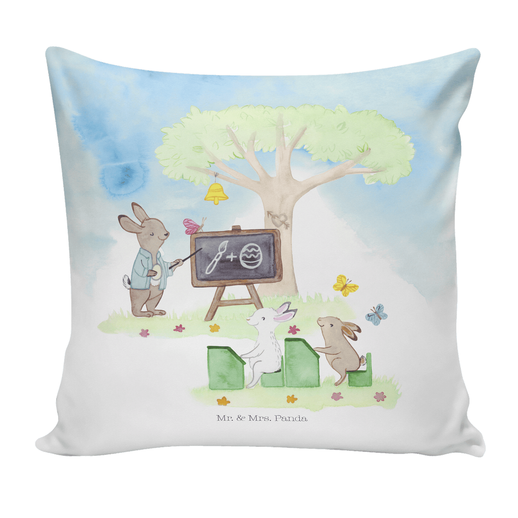 40x40 Kissen Osterhasenschule Kissenhülle, Kopfkissen, Sofakissen, Dekokissen, Motivkissen, Ostern, Osterhase, Ostergeschenke, Osternest, Osterdeko, Geschenk zu Ostern