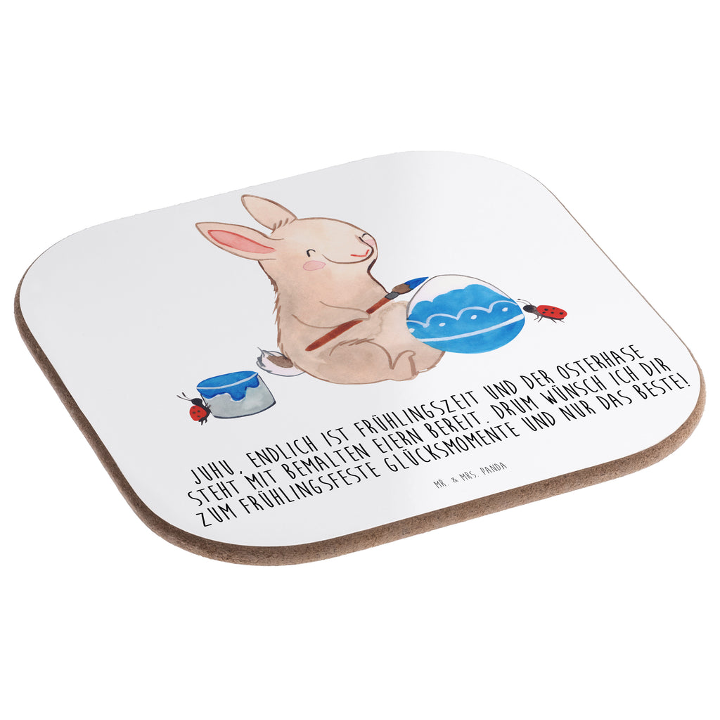 Quadratische Untersetzer Hase Marienkäfer Bierdeckel, Glasuntersetzer, Untersetzer Gläser, Getränkeuntersetzer, Ostern, Osterhase, Ostergeschenke, Osternest, Osterdeko, Geschenk zu Ostern, Ostergrüße, Ostereier, Frühlingsgrüße, Eier bemalen, Picknicken, Frühling, Frühlingsgefühle, Hase