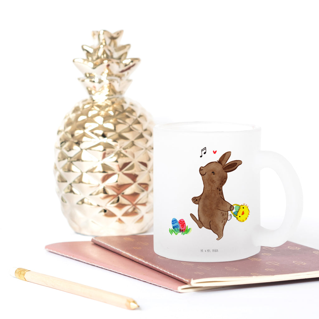 Teetasse Hase Eiersuche Teetasse, Teeglas, Teebecher, Tasse mit Henkel, Tasse, Glas Teetasse, Teetasse aus Glas, Ostern, Osterhase, Ostergeschenke, Osternest, Osterdeko, Geschenk zu Ostern