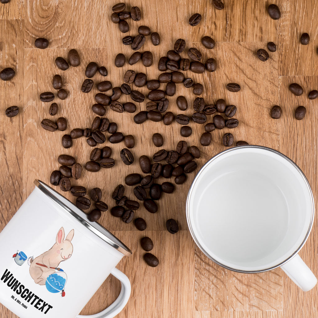 Personalisierte Emaille Tasse Hase Marienkäfer Emaille Tasse personalisiert, Emaille Tasse mit Namen, Campingtasse personalisiert, Namenstasse, Campingtasse bedrucken, Campinggeschirr personalsisert, Ostern, Osterhase, Ostergeschenke, Osternest, Osterdeko, Geschenk zu Ostern, Ostergrüße, Ostereier, Frühlingsgrüße, Eier bemalen, Picknicken, Frühling, Frühlingsgefühle, Hase