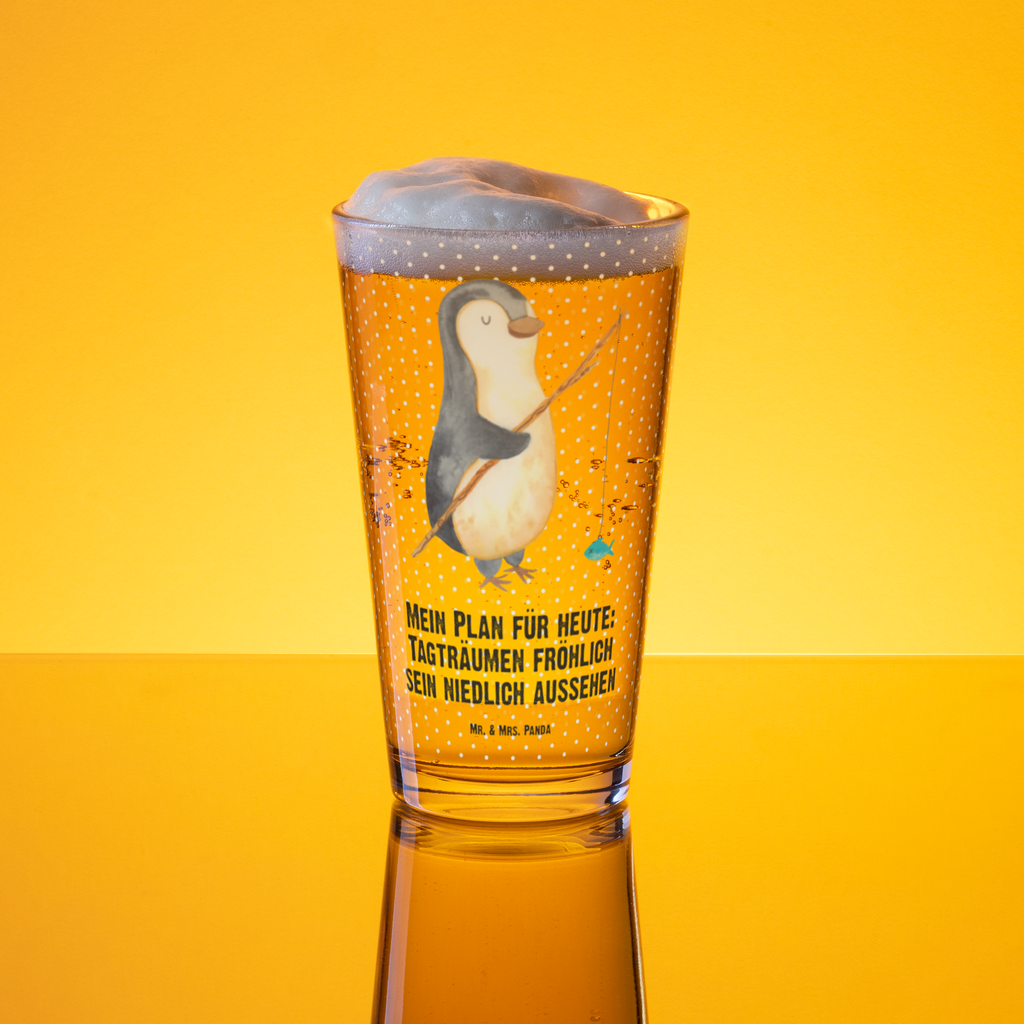 Premium Trinkglas Pinguin Angler Trinkglas, Glas, Pint Glas, Bierglas, Cocktail Glas, Wasserglas, Pinguin, Pinguine, Angeln, Angler, Tagträume, Hobby, Plan, Planer, Tagesplan, Neustart, Motivation, Geschenk, Freundinnen, Geschenkidee, Urlaub, Wochenende