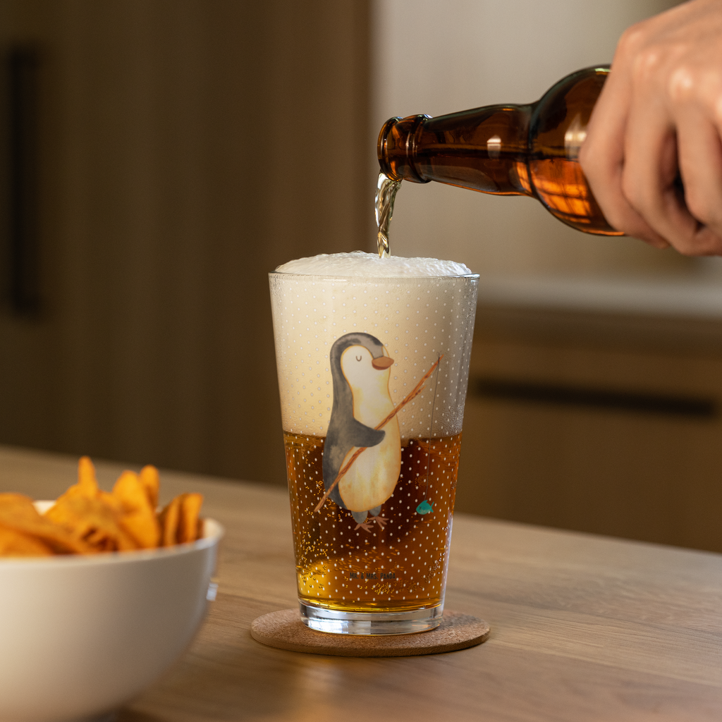 Premium Trinkglas Pinguin Angler Trinkglas, Glas, Pint Glas, Bierglas, Cocktail Glas, Wasserglas, Pinguin, Pinguine, Angeln, Angler, Tagträume, Hobby, Plan, Planer, Tagesplan, Neustart, Motivation, Geschenk, Freundinnen, Geschenkidee, Urlaub, Wochenende