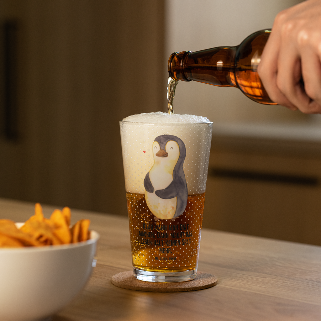 Premium Trinkglas Pinguin Diät Trinkglas, Glas, Pint Glas, Bierglas, Cocktail Glas, Wasserglas, Pinguin, Pinguine, Diät, Abnehmen, Abspecken, Gewicht, Motivation, Selbstliebe, Körperliebe, Selbstrespekt