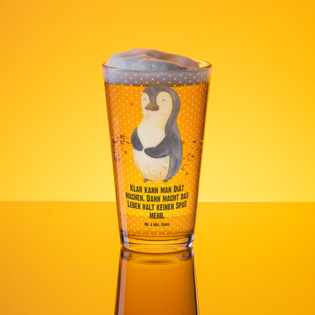 Premium Trinkglas Pinguin Diät Trinkglas, Glas, Pint Glas, Bierglas, Cocktail Glas, Wasserglas, Pinguin, Pinguine, Diät, Abnehmen, Abspecken, Gewicht, Motivation, Selbstliebe, Körperliebe, Selbstrespekt