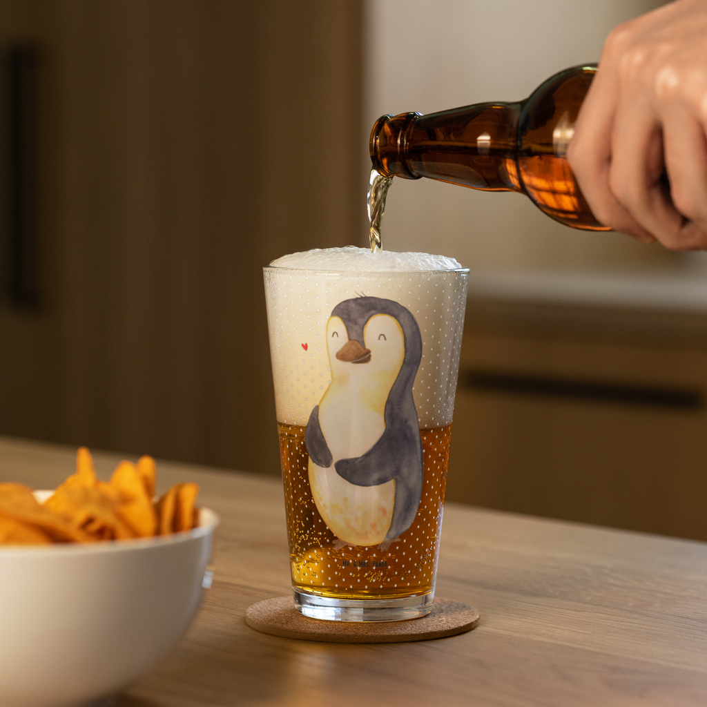 Premium Trinkglas Pinguin Diät Trinkglas, Glas, Pint Glas, Bierglas, Cocktail Glas, Wasserglas, Pinguin, Pinguine, Diät, Abnehmen, Abspecken, Gewicht, Motivation, Selbstliebe, Körperliebe, Selbstrespekt