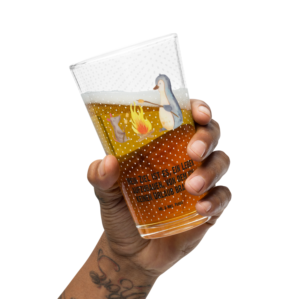 Premium Trinkglas Pinguin Lagerfeuer Trinkglas, Glas, Pint Glas, Bierglas, Cocktail Glas, Wasserglas, Pinguin, Maus, Pinguine, Lagerfeuer, Leben, Arbeit, Job, Motivation, Büro, Büroalltag, Lebensspruch, Lebensmotivation, Neustart, Liebe, grillen, Feuer, Marshmallows