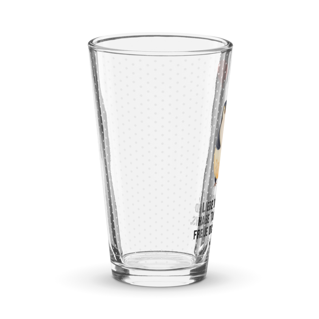 Premium Trinkglas Pinguin Luftballon Trinkglas, Glas, Pint Glas, Bierglas, Cocktail Glas, Wasserglas, Pinguin, Pinguine, Luftballon, Tagträume, Lebenslust, Geschenk Freundin, Geschenkidee, beste Freundin, Motivation, Neustart, neues Leben, Liebe, Glück