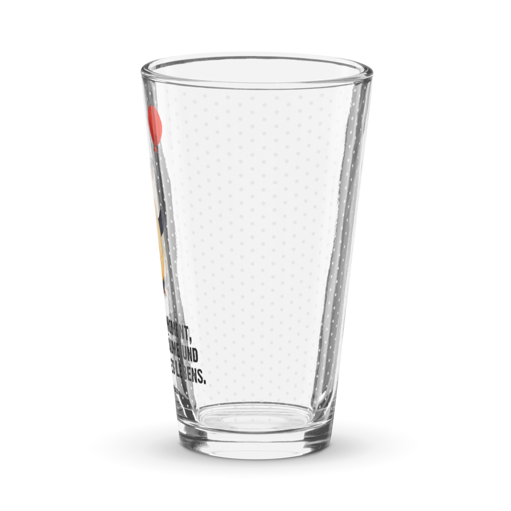 Premium Trinkglas Pinguin Luftballon Trinkglas, Glas, Pint Glas, Bierglas, Cocktail Glas, Wasserglas, Pinguin, Pinguine, Luftballon, Tagträume, Lebenslust, Geschenk Freundin, Geschenkidee, beste Freundin, Motivation, Neustart, neues Leben, Liebe, Glück