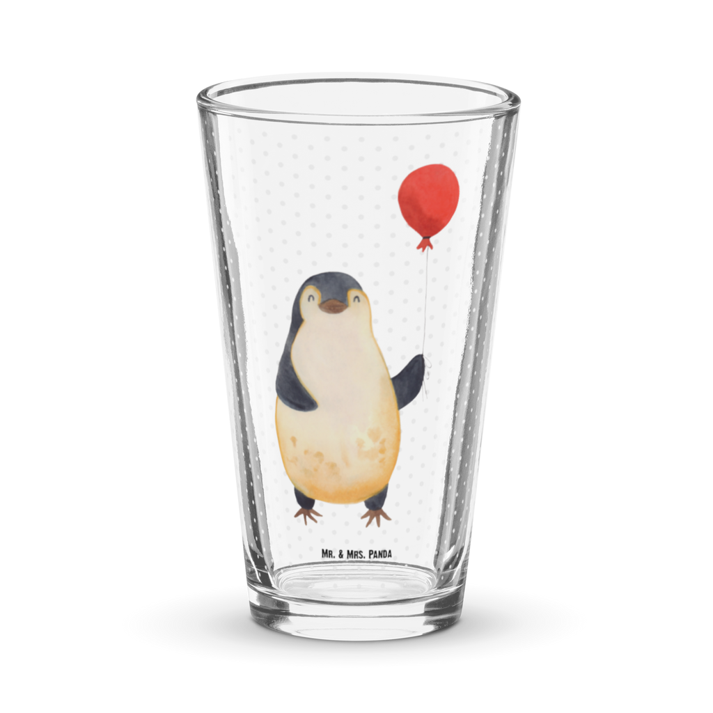 Premium Trinkglas Pinguin Luftballon Trinkglas, Glas, Pint Glas, Bierglas, Cocktail Glas, Wasserglas, Pinguin, Pinguine, Luftballon, Tagträume, Lebenslust, Geschenk Freundin, Geschenkidee, beste Freundin, Motivation, Neustart, neues Leben, Liebe, Glück