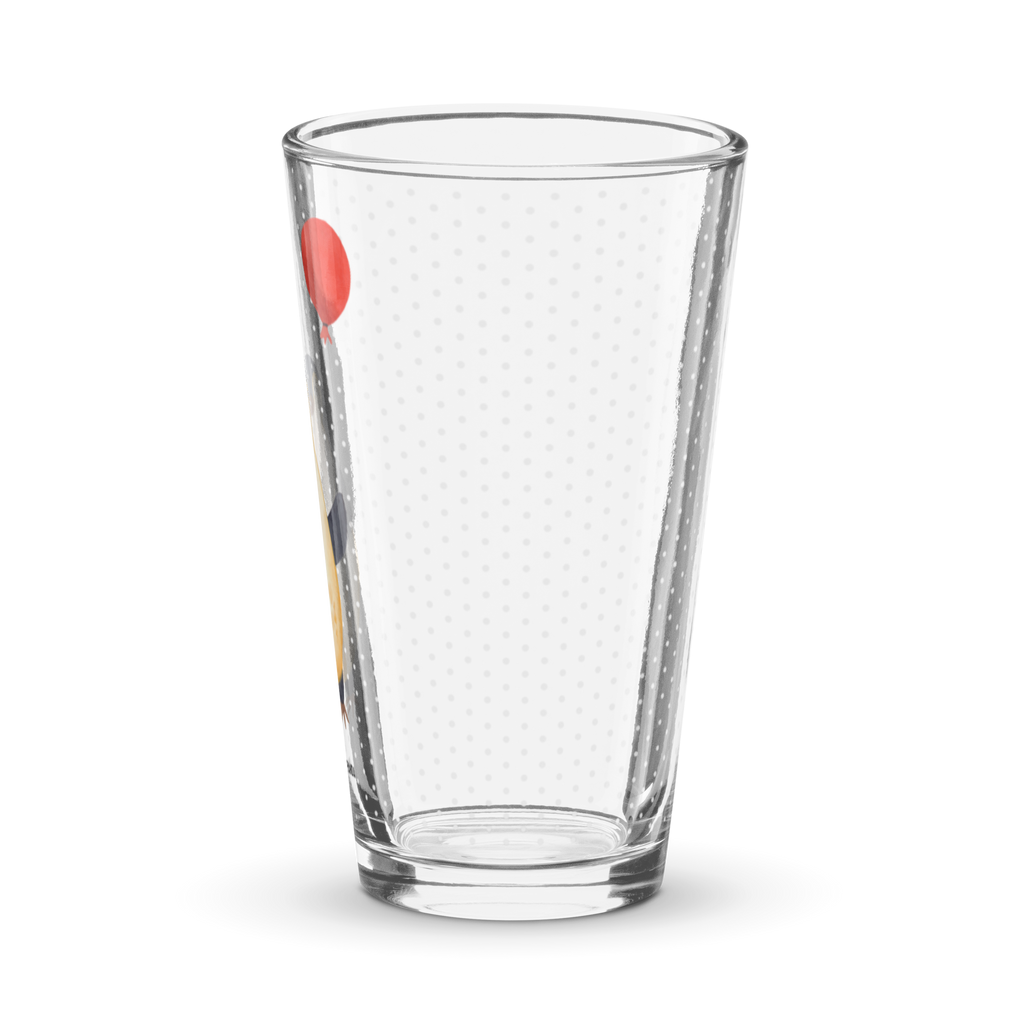 Premium Trinkglas Pinguin Luftballon Trinkglas, Glas, Pint Glas, Bierglas, Cocktail Glas, Wasserglas, Pinguin, Pinguine, Luftballon, Tagträume, Lebenslust, Geschenk Freundin, Geschenkidee, beste Freundin, Motivation, Neustart, neues Leben, Liebe, Glück