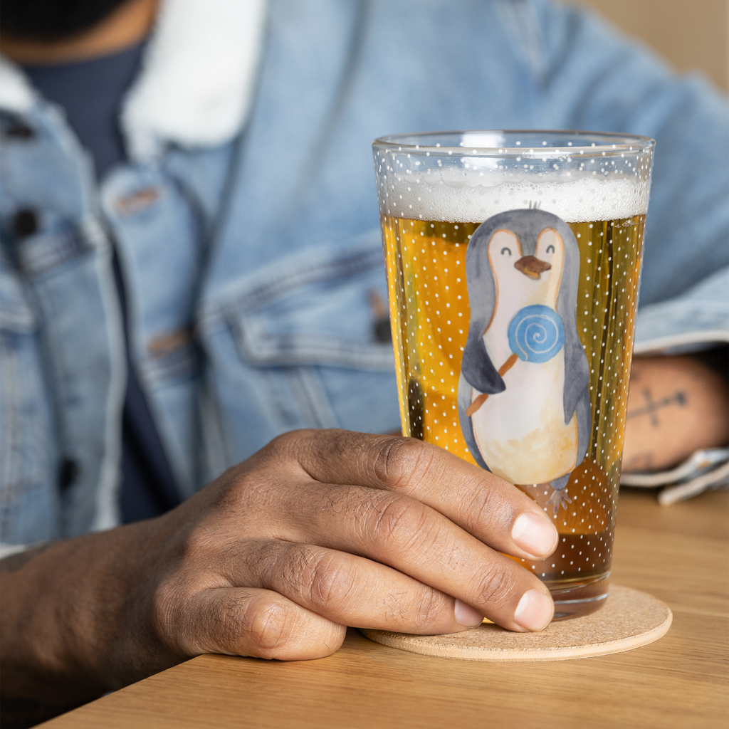 Premium Trinkglas Pinguin Lolli Trinkglas, Glas, Pint Glas, Bierglas, Cocktail Glas, Wasserglas, Pinguin, Pinguine, Lolli, Süßigkeiten, Blödsinn, Spruch, Rebell, Gauner, Ganove, Rabauke