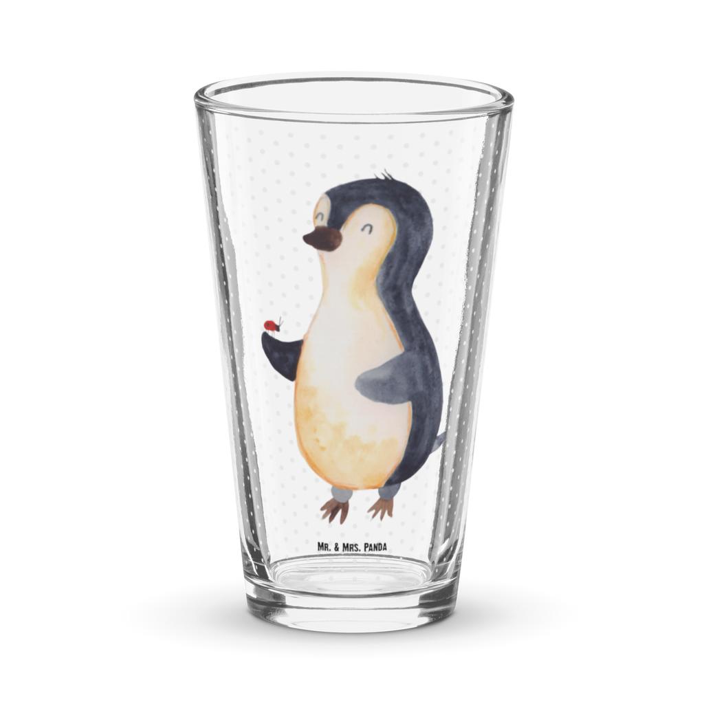 Premium Trinkglas Pinguin Marienkäfer Trinkglas, Glas, Pint Glas, Bierglas, Cocktail Glas, Wasserglas, Pinguin, Pinguine, Marienkäfer, Liebe, Wunder, Glück, Freude, Lebensfreude