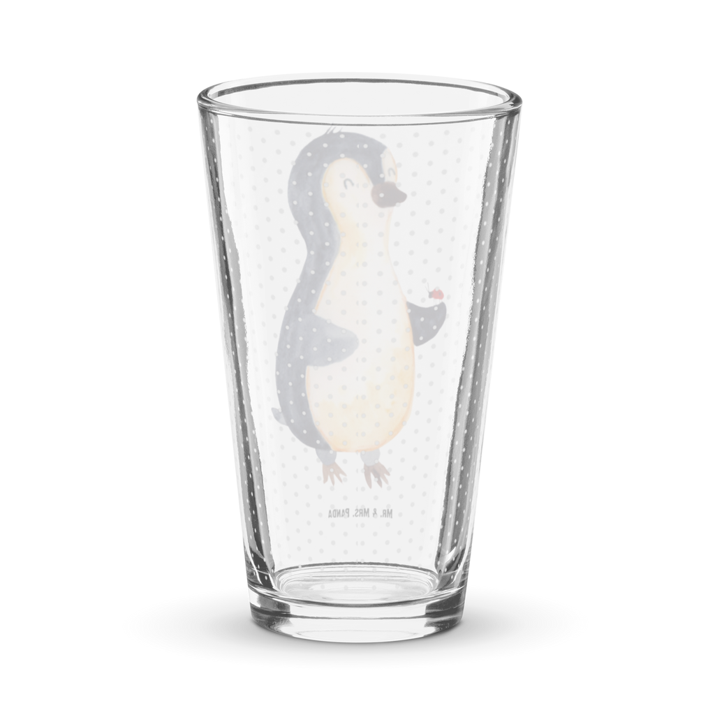 Premium Trinkglas Pinguin Marienkäfer Trinkglas, Glas, Pint Glas, Bierglas, Cocktail Glas, Wasserglas, Pinguin, Pinguine, Marienkäfer, Liebe, Wunder, Glück, Freude, Lebensfreude