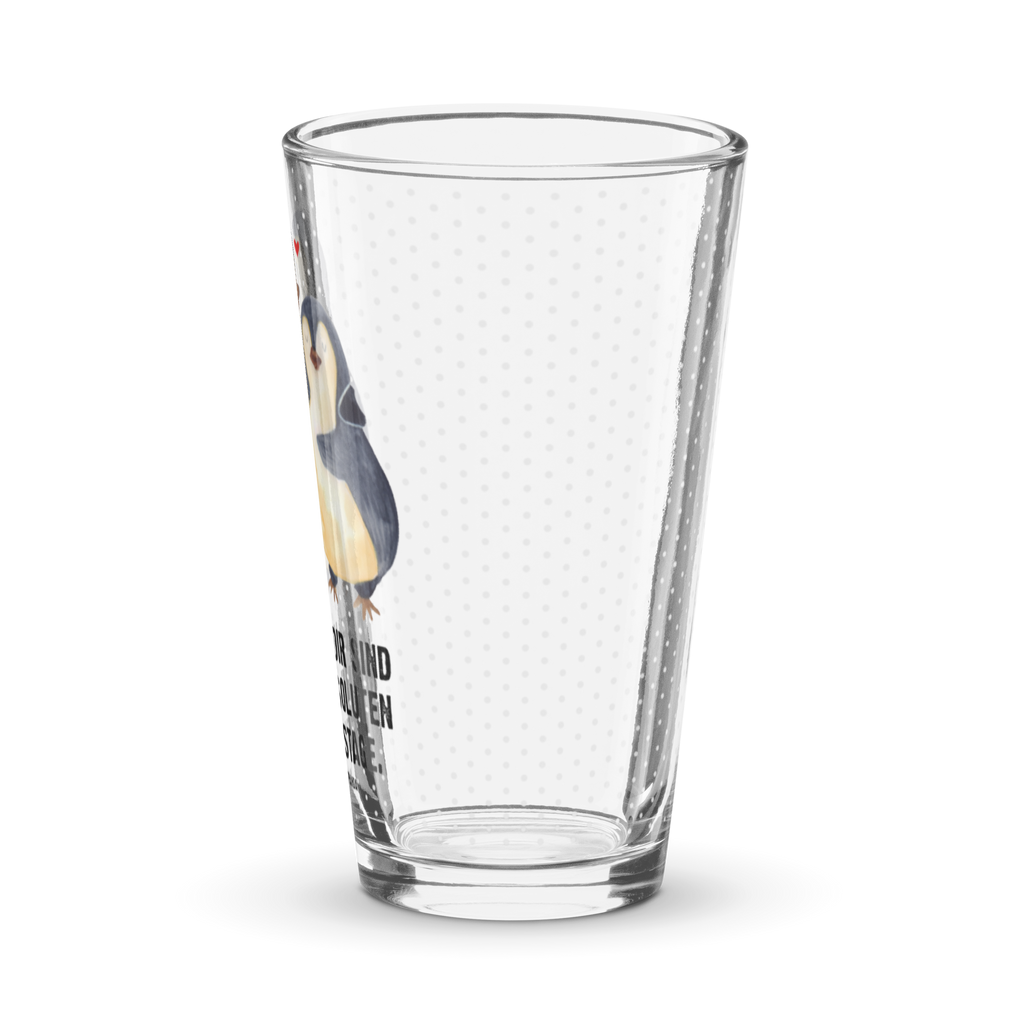 Premium Trinkglas Pinguin umarmend Trinkglas, Glas, Pint Glas, Bierglas, Cocktail Glas, Wasserglas, Pinguin, Liebe, Liebespaar, Liebesbeweis, Liebesgeschenk, Verlobung, Jahrestag, Hochzeitstag, Hochzeit, Hochzeitsgeschenk