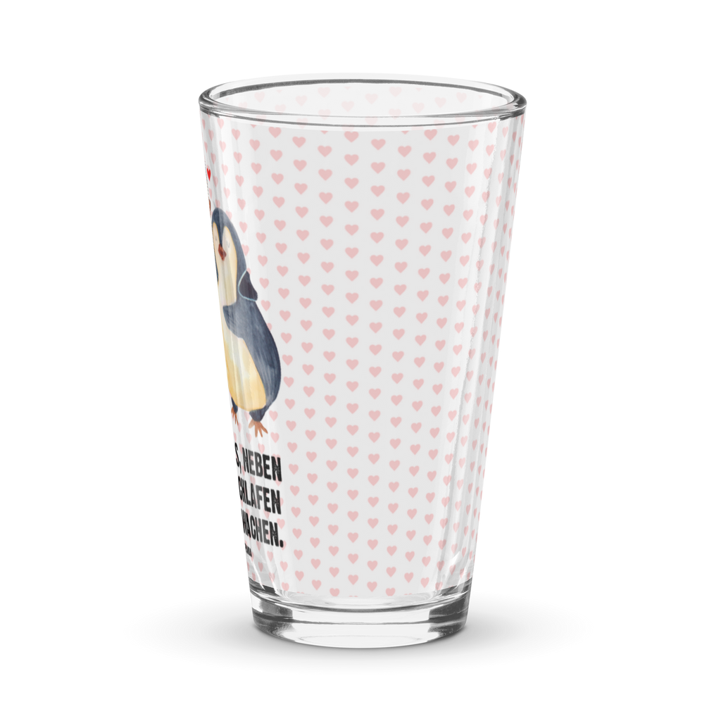 Premium Trinkglas Pinguine Einschlafen Trinkglas, Glas, Pint Glas, Bierglas, Cocktail Glas, Wasserglas, Liebe, Partner, Freund, Freundin, Ehemann, Ehefrau, Heiraten, Verlobung, Heiratsantrag, Liebesgeschenk, Jahrestag, Hocheitstag, Valentinstag, Geschenk für Frauen, Hochzeitstag, Mitbringsel, Geschenk für Freundin, Geschenk für Partner, Liebesbeweis, für Männer, für Ehemann
