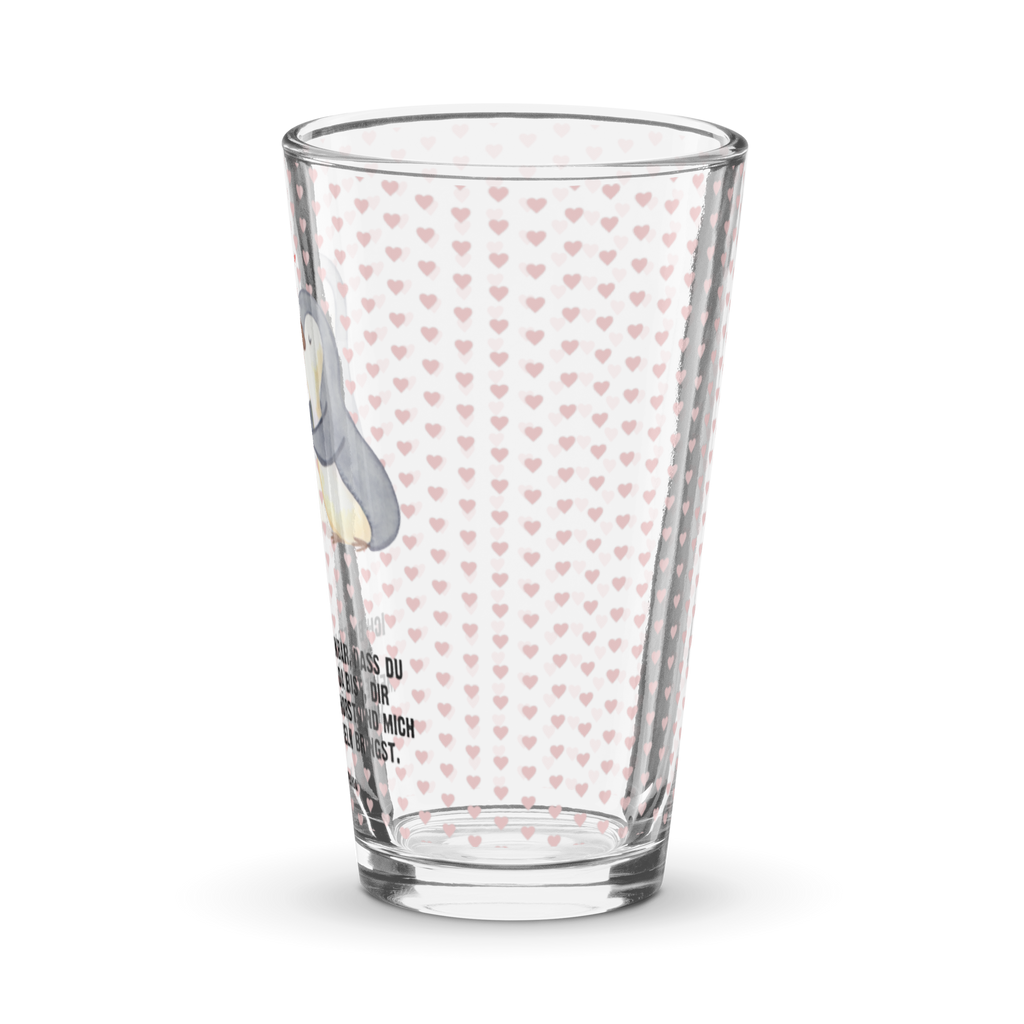 Premium Trinkglas Pinguine trösten Trinkglas, Glas, Pint Glas, Bierglas, Cocktail Glas, Wasserglas, Liebe, Partner, Freund, Freundin, Ehemann, Ehefrau, Heiraten, Verlobung, Heiratsantrag, Liebesgeschenk, Jahrestag, Hocheitstag, Valentinstag, Geschenk für Frauen, Hochzeitstag, Mitbringsel, Geschenk für Freundin, Geschenk für Partner, Liebesbeweis, für Männer, für Ehemann