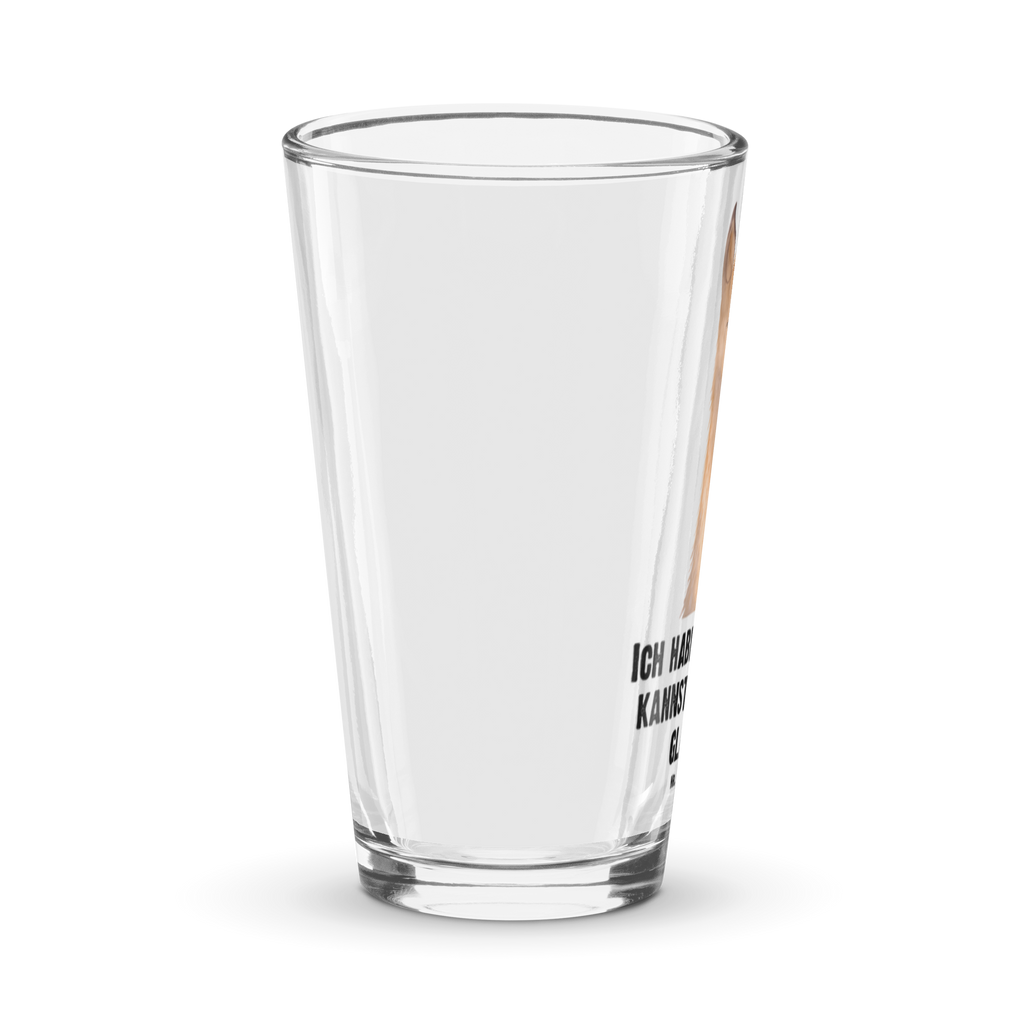 Premium Trinkglas Lamakopf genervt Trinkglas, Glas, Pint Glas, Bierglas, Cocktail Glas, Wasserglas, Lama, Alpaka, Lamas, Recht haben, genervt sein, Freundin, beste Freundin, Partnerin, Büro, Büroalltag, Chef, Chefin, Azubi
