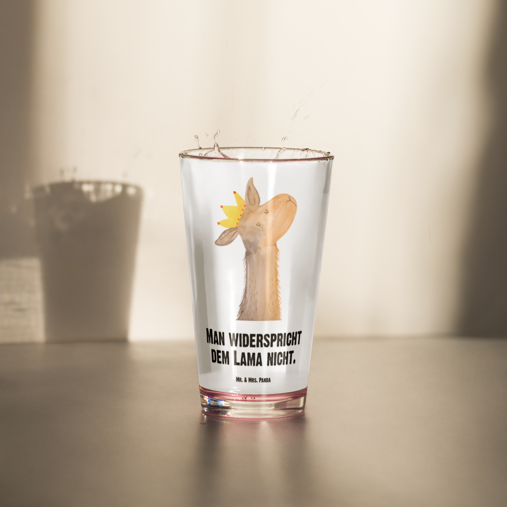 Premium Trinkglas Lamakopf König Trinkglas, Glas, Pint Glas, Bierglas, Cocktail Glas, Wasserglas, Lama, Alpaka, Lamas, König, Königin, Freundin, Mama, Papa, Büro Kollege, Kollegin, Chef, Vorgesetzter, Abi, Abitur