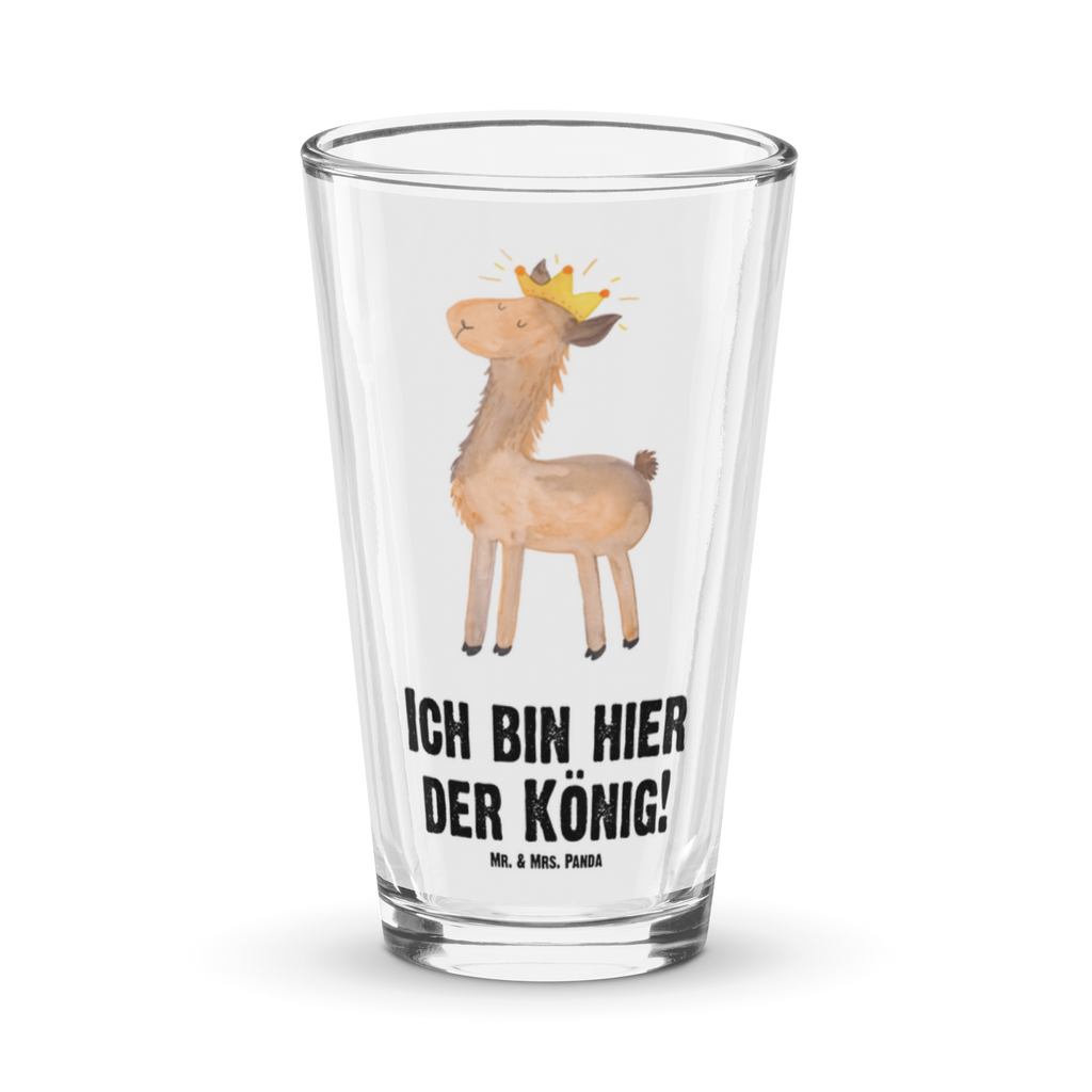 Premium Trinkglas Lama König Trinkglas, Glas, Pint Glas, Bierglas, Cocktail Glas, Wasserglas, Lama, Alpaka, Lamas, König, Königin, Freundin, Mama, Papa, Büro Kollege, Kollegin, Chef, Vorgesetzter, Abi, Abitur