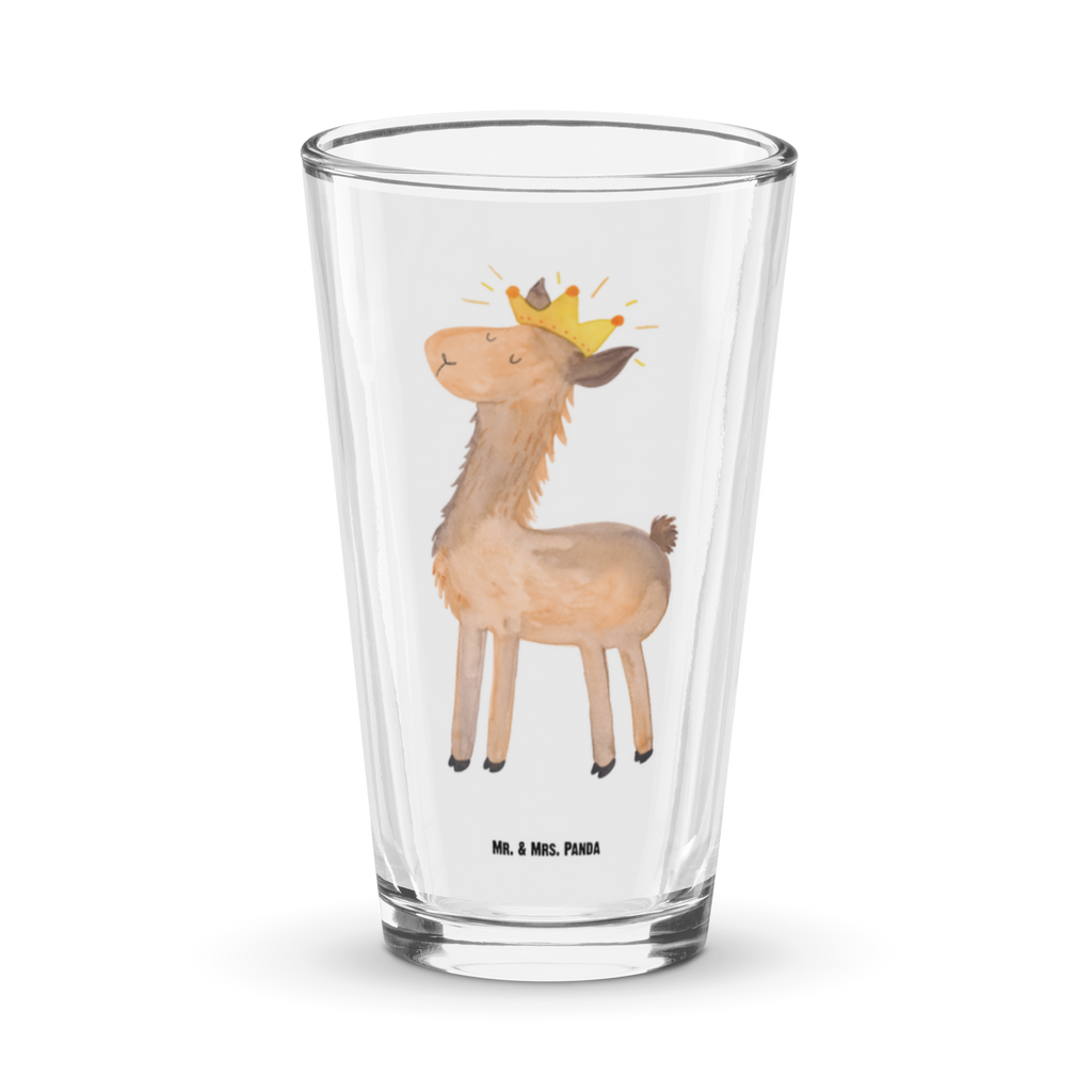 Premium Trinkglas Lama König Trinkglas, Glas, Pint Glas, Bierglas, Cocktail Glas, Wasserglas, Lama, Alpaka, Lamas, König, Königin, Freundin, Mama, Papa, Büro Kollege, Kollegin, Chef, Vorgesetzter, Abi, Abitur