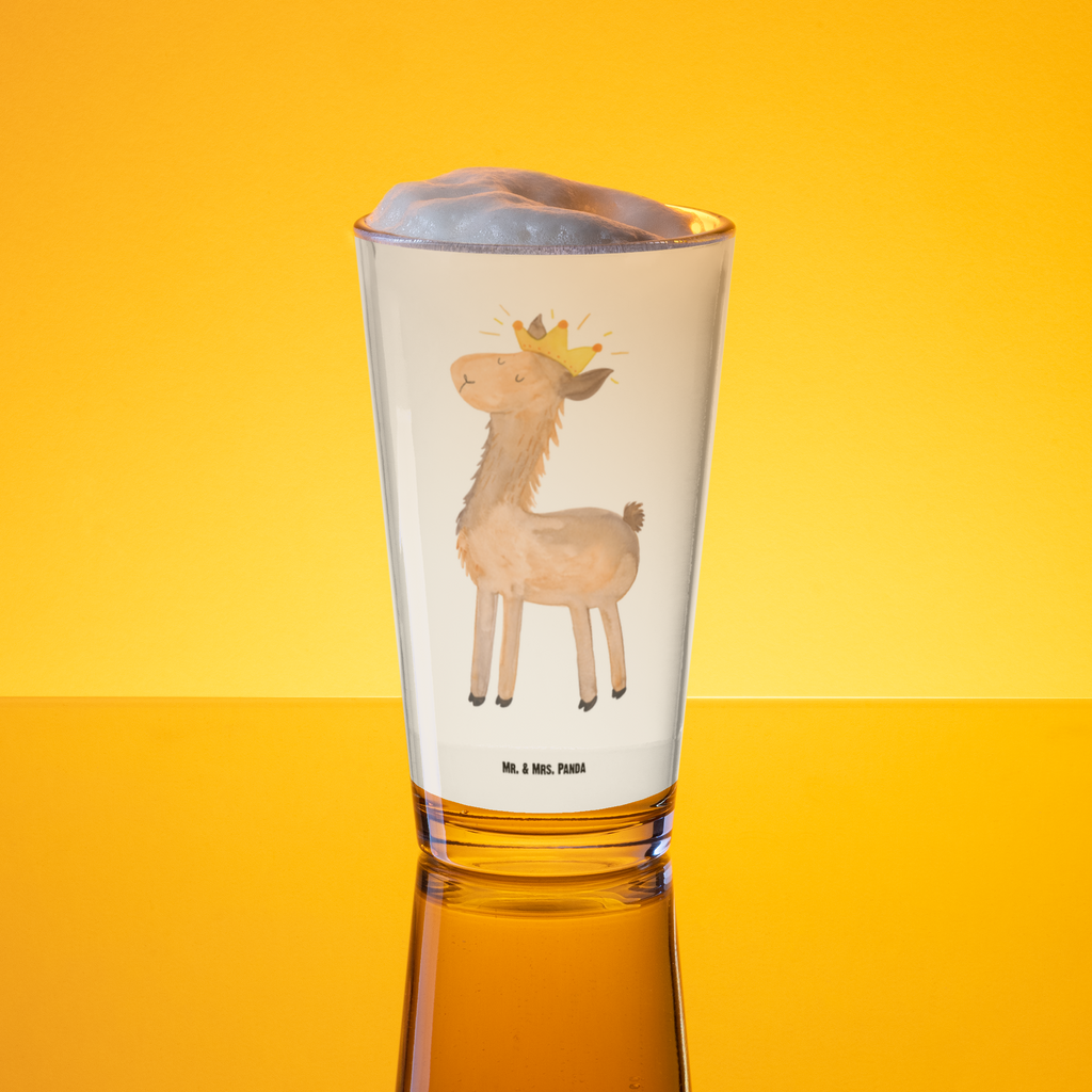 Premium Trinkglas Lama König Trinkglas, Glas, Pint Glas, Bierglas, Cocktail Glas, Wasserglas, Lama, Alpaka, Lamas, König, Königin, Freundin, Mama, Papa, Büro Kollege, Kollegin, Chef, Vorgesetzter, Abi, Abitur