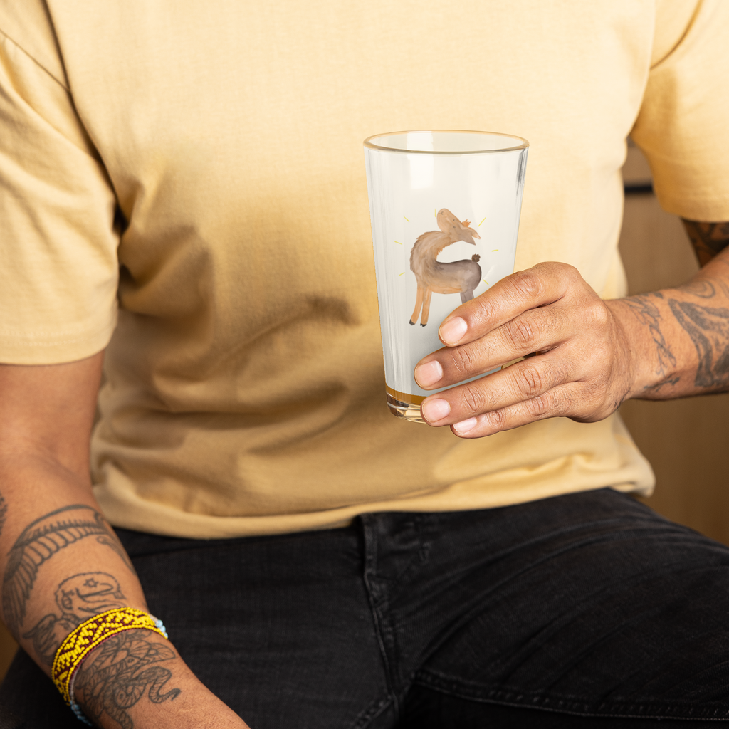 Premium Trinkglas Lama stolz Trinkglas, Glas, Pint Glas, Bierglas, Cocktail Glas, Wasserglas, Lama, Alpaka, Lamas, Außenseiter, Anders, Neustart, stolz, Hippie, Freundin, Freundinnen, beste Freundin, Kumpel, Familie, Family