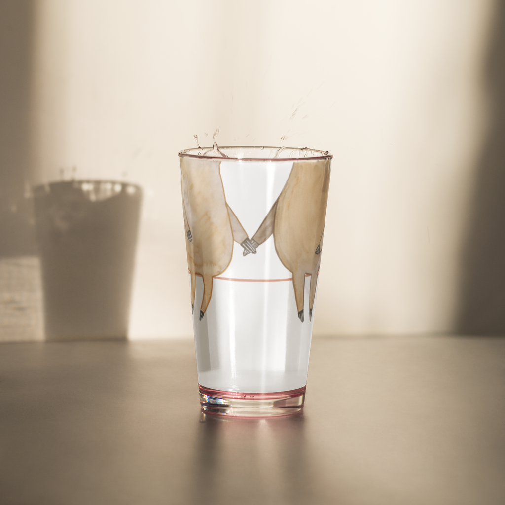 Premium Trinkglas Faultier Pärchen Trinkglas, Glas, Pint Glas, Bierglas, Cocktail Glas, Wasserglas, Faultier, Faultier Geschenk, Faultier Deko, Faultiere, faul, Lieblingstier, Liebe, Liebespaar, Faultierliebe, Faultierpärchen, verliebt, verlobt, gemeinsam, relaxen, Pärchen, Beziehung, Langsamkeit