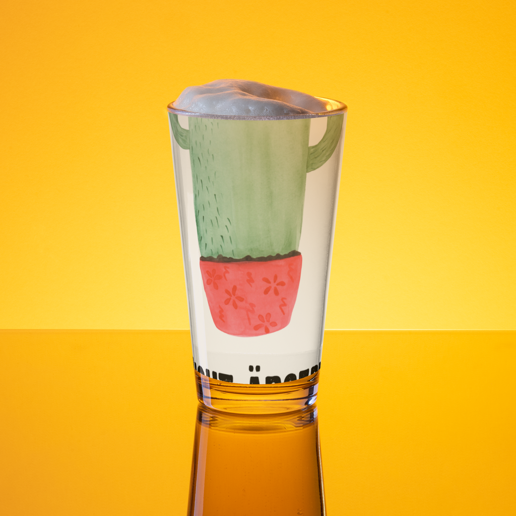 Premium Trinkglas Kaktus wütend Trinkglas, Glas, Pint Glas, Bierglas, Cocktail Glas, Wasserglas, Kaktus, Kakteen, ärgern, Büro, Schule, Büroalltag, Chefin, Kollege, Kollegin, wütend