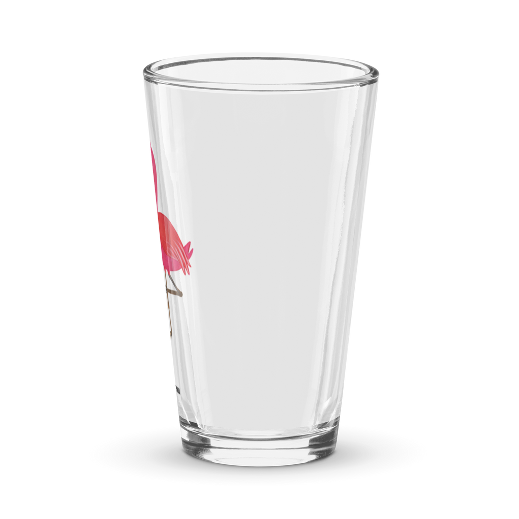 Premium Trinkglas Flamingo Yoga Trinkglas, Glas, Pint Glas, Bierglas, Cocktail Glas, Wasserglas, Flamingo, Vogel, Yoga, Namaste, Achtsamkeit, Yoga-Übung, Entspannung, Ärger, Aufregen, Tiefenentspannung