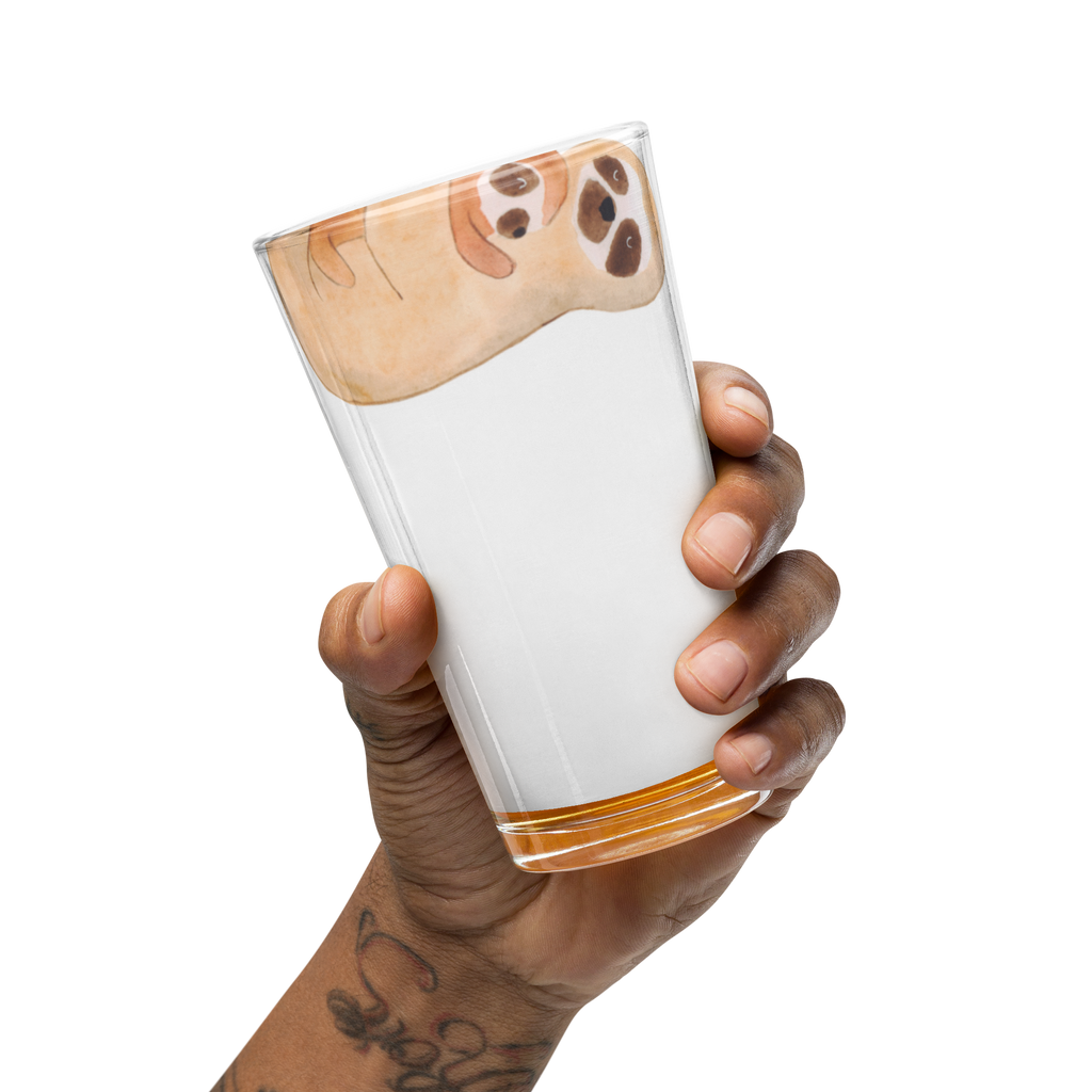 Premium Trinkglas Faultier mit Kind Trinkglas, Glas, Pint Glas, Bierglas, Cocktail Glas, Wasserglas, Faultier, Faultier Geschenk, Faultier Deko, Kind, Baby, Liebe, Mutter, Mama, Geburt, Kinder, Faulheit, Spaß, Niedlichkeit