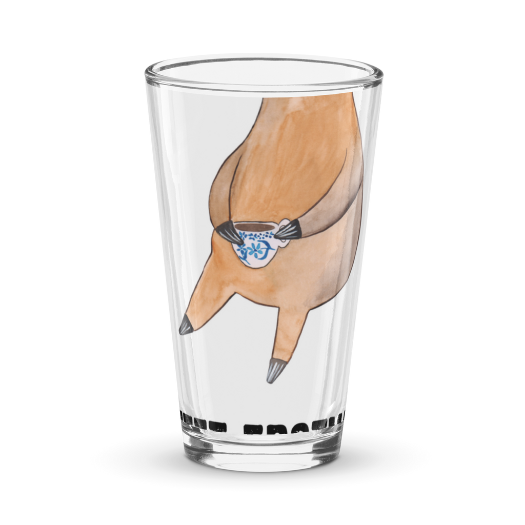 Premium Trinkglas Faultier Kaffee Trinkglas, Glas, Pint Glas, Bierglas, Cocktail Glas, Wasserglas, Faultier, Faultier Geschenk, Faultier Deko, Faultiere, faul, Lieblingstier, Kaffee, erster Kaffee, Morgenmuffel, Frühaufsteher, Kaffeetasse, Genießer, Coffee, Kaffeegetränk