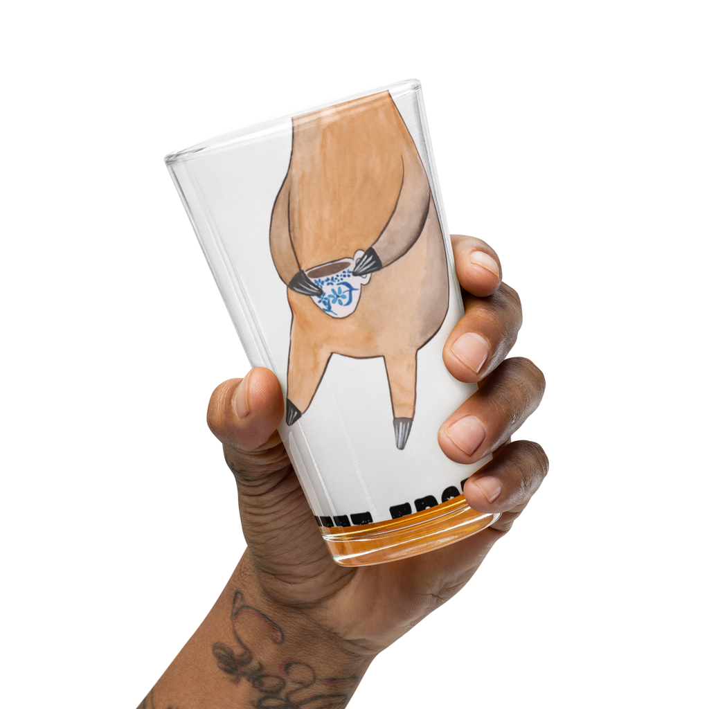 Premium Trinkglas Faultier Kaffee Trinkglas, Glas, Pint Glas, Bierglas, Cocktail Glas, Wasserglas, Faultier, Faultier Geschenk, Faultier Deko, Faultiere, faul, Lieblingstier, Kaffee, erster Kaffee, Morgenmuffel, Frühaufsteher, Kaffeetasse, Genießer, Coffee, Kaffeegetränk