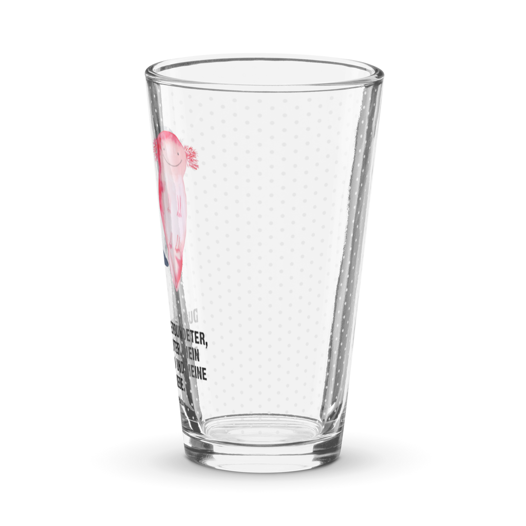 Premium Trinkglas Axolotl Axel+Lotte Trinkglas, Glas, Pint Glas, Bierglas, Cocktail Glas, Wasserglas, Axolotl, Molch, Axolot, Schwanzlurch, Lurch, Lurche, Liebe, große Liebe, Liebesbeweis, Freund, Verlobter, Ehemann, Jahrestag, Valentinstag