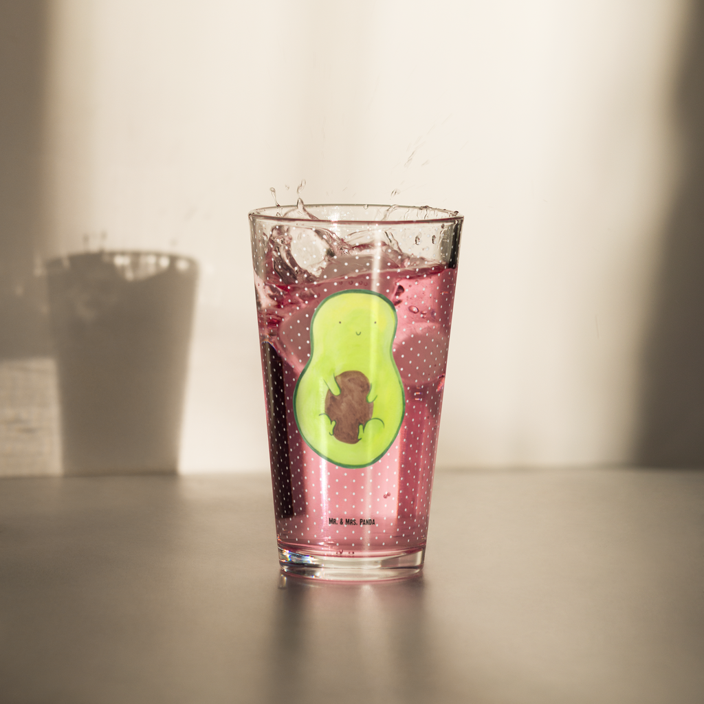 Premium Trinkglas Avocado mit Kern Trinkglas, Glas, Pint Glas, Bierglas, Cocktail Glas, Wasserglas, Avocado, Veggie, Vegan, Gesund, Avokado, Avocadokern, Kern, Pflanze, Spruch Leben