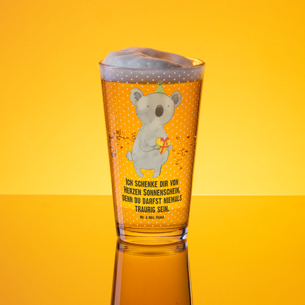 Premium Trinkglas Koala Geschenk Trinkglas, Glas, Pint Glas, Bierglas, Cocktail Glas, Wasserglas, Koala, Koalabär, Geschenk, Geburtstag, Party