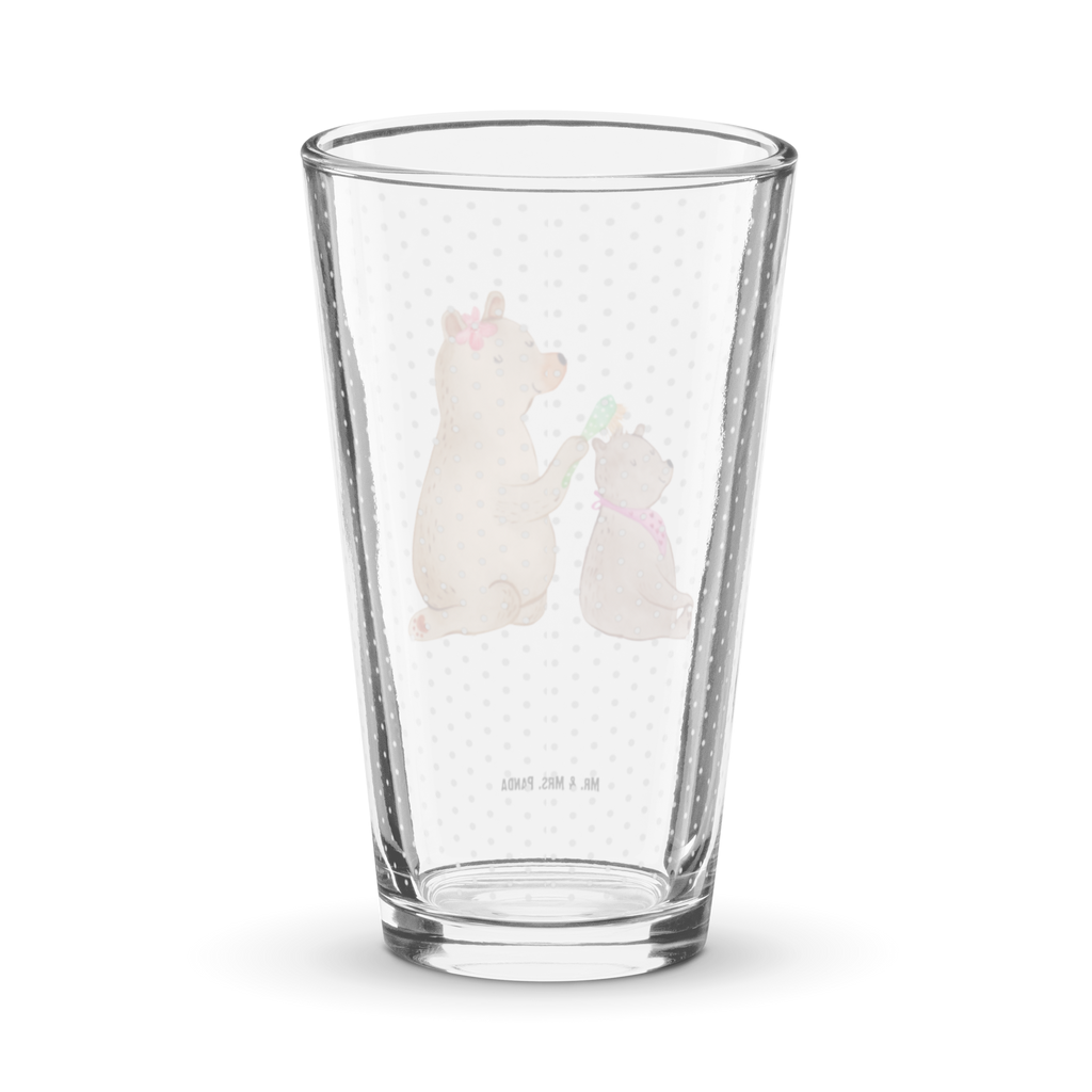 Premium Trinkglas Bär mit Kind Trinkglas, Glas, Pint Glas, Bierglas, Cocktail Glas, Wasserglas, Familie, Vatertag, Muttertag, Bruder, Schwester, Mama, Papa, Oma, Opa, Geschenk, Mutti, Mutter