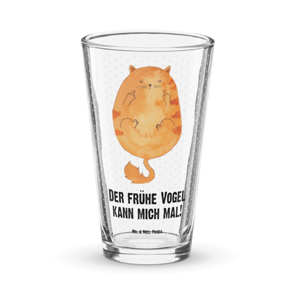 Premium Trinkglas Katze Frühaufsteher Trinkglas, Glas, Pint Glas, Bierglas, Cocktail Glas, Wasserglas, Katze, Katzenmotiv, Katzenfan, Katzendeko, Katzenfreund, Katzenliebhaber, Katzenprodukte, Katzenartikel, Katzenaccessoires, Katzensouvenirs, Katzenliebhaberprodukte, Katzenmotive, Der frühe Vogel kann mich mal, Morgenmuffel, Frühaufsteher, Kaffee, Katzen, Kater, Mietze