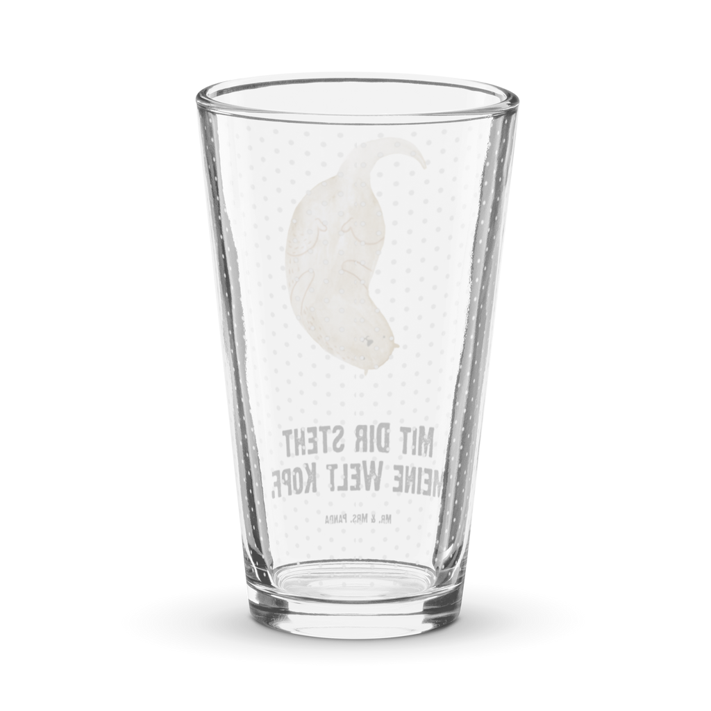 Premium Trinkglas Otter kopfüber Trinkglas, Glas, Pint Glas, Bierglas, Cocktail Glas, Wasserglas, Otter, Fischotter, Seeotter, Otter Seeotter See Otter