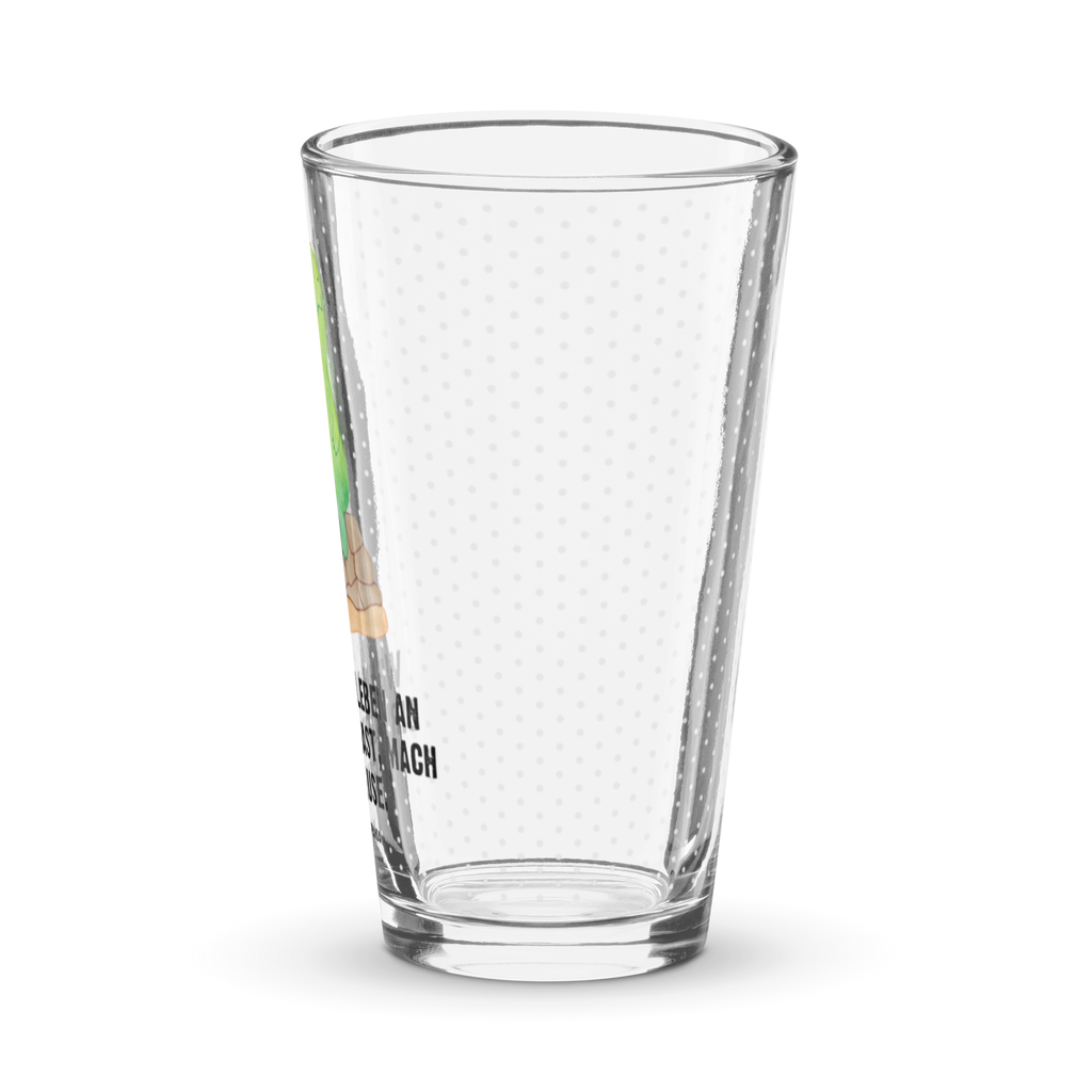 Premium Trinkglas Schildkröte pausiert Trinkglas, Glas, Pint Glas, Bierglas, Cocktail Glas, Wasserglas, Schildkröte, Achtsamkeit, Entschleunigen, achtsam