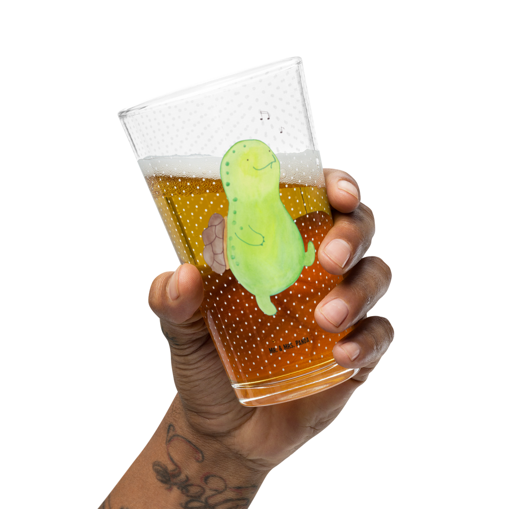Premium Trinkglas Schildkröte pfeift Trinkglas, Glas, Pint Glas, Bierglas, Cocktail Glas, Wasserglas, Schildkröte, Schildi, Schildkröten, fröhlich, Glück, Motivation, Lebensfreude, Depression, Trennung, Neuanfang