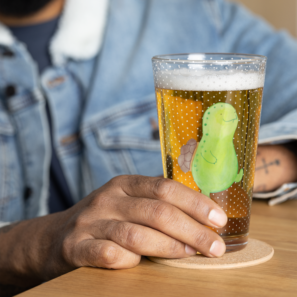 Premium Trinkglas Schildkröte pfeift Trinkglas, Glas, Pint Glas, Bierglas, Cocktail Glas, Wasserglas, Schildkröte, Schildi, Schildkröten, fröhlich, Glück, Motivation, Lebensfreude, Depression, Trennung, Neuanfang