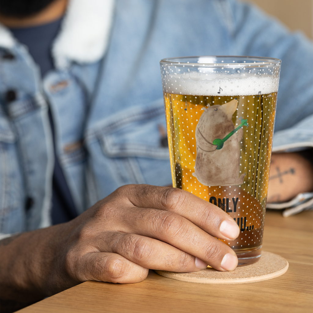 Premium Trinkglas Bär Gitarre Trinkglas, Glas, Pint Glas, Bierglas, Cocktail Glas, Wasserglas, Bär, Teddy, Teddybär