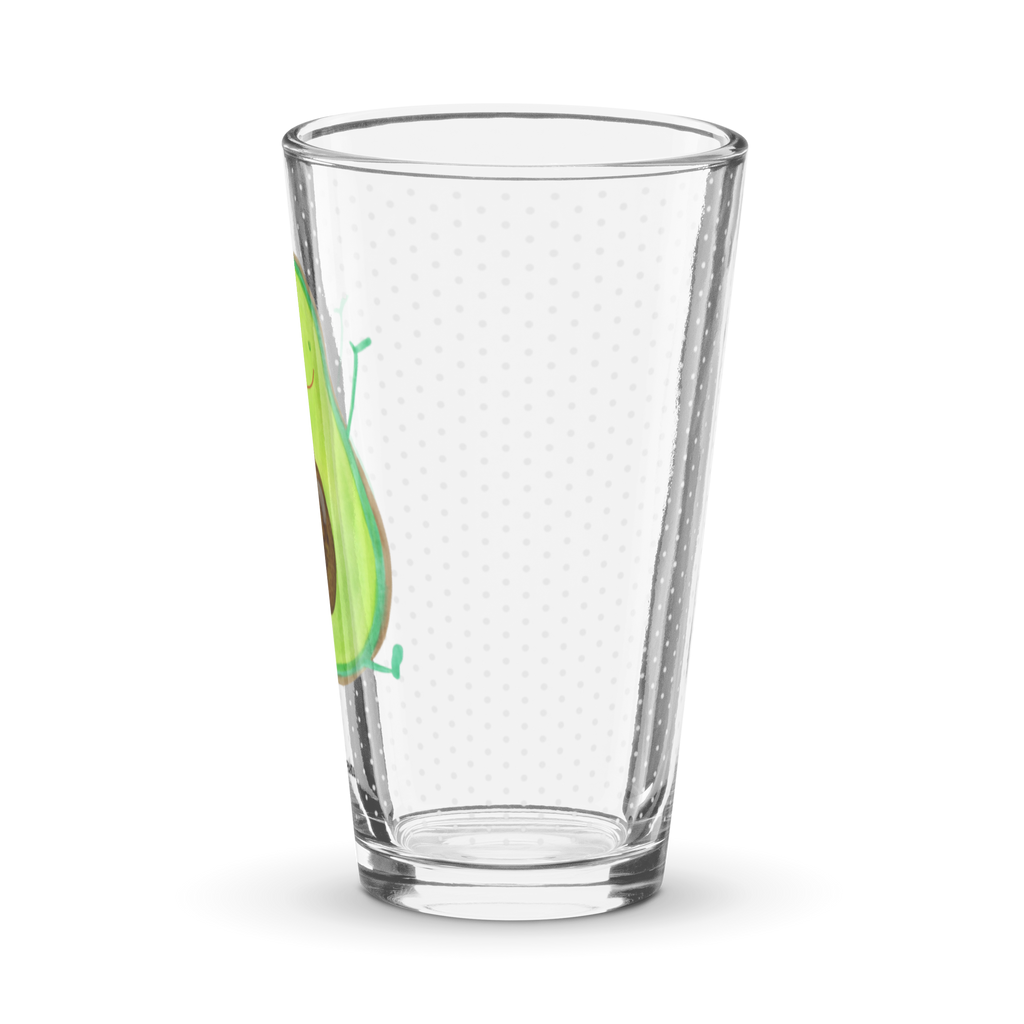 Premium Trinkglas Avocado Happy Trinkglas, Glas, Pint Glas, Bierglas, Cocktail Glas, Wasserglas, Avocado, Veggie, Vegan, Gesund, Chaos