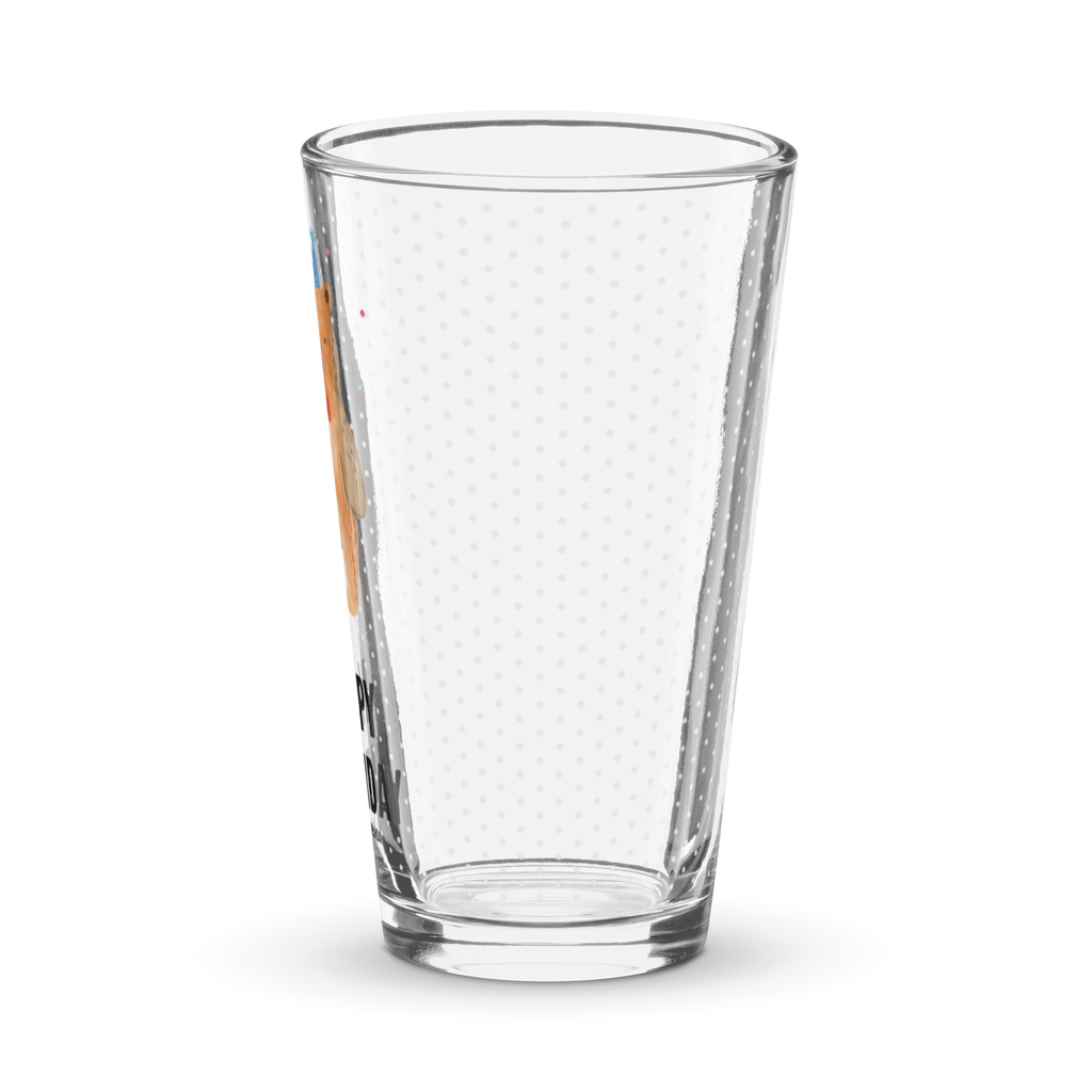 Premium Trinkglas Birthday Bär Trinkglas, Glas, Pint Glas, Bierglas, Cocktail Glas, Wasserglas, Bär, Teddy, Teddybär, Happy Birthday, Alles Gute, Glückwunsch, Geburtstag