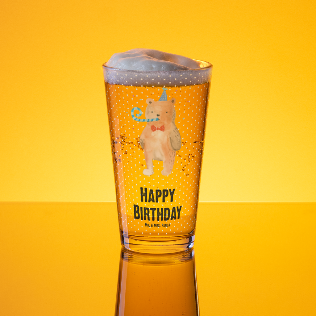Premium Trinkglas Birthday Bär Trinkglas, Glas, Pint Glas, Bierglas, Cocktail Glas, Wasserglas, Bär, Teddy, Teddybär, Happy Birthday, Alles Gute, Glückwunsch, Geburtstag