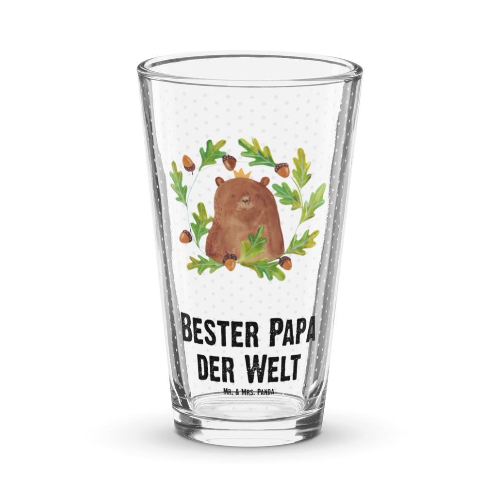 Premium Trinkglas Bär König Trinkglas, Glas, Pint Glas, Bierglas, Cocktail Glas, Wasserglas, Bär, Teddy, Teddybär, Papa, Papa Bär, bester Vater, bester Papa, weltbester Papa, Vatertag, Vater, Dad, Daddy, Papi