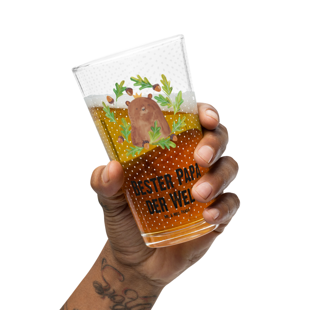 Premium Trinkglas Bär König Trinkglas, Glas, Pint Glas, Bierglas, Cocktail Glas, Wasserglas, Bär, Teddy, Teddybär, Papa, Papa Bär, bester Vater, bester Papa, weltbester Papa, Vatertag, Vater, Dad, Daddy, Papi