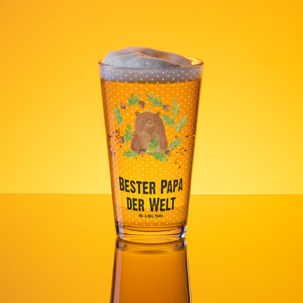 Premium Trinkglas Bär König Trinkglas, Glas, Pint Glas, Bierglas, Cocktail Glas, Wasserglas, Bär, Teddy, Teddybär, Papa, Papa Bär, bester Vater, bester Papa, weltbester Papa, Vatertag, Vater, Dad, Daddy, Papi